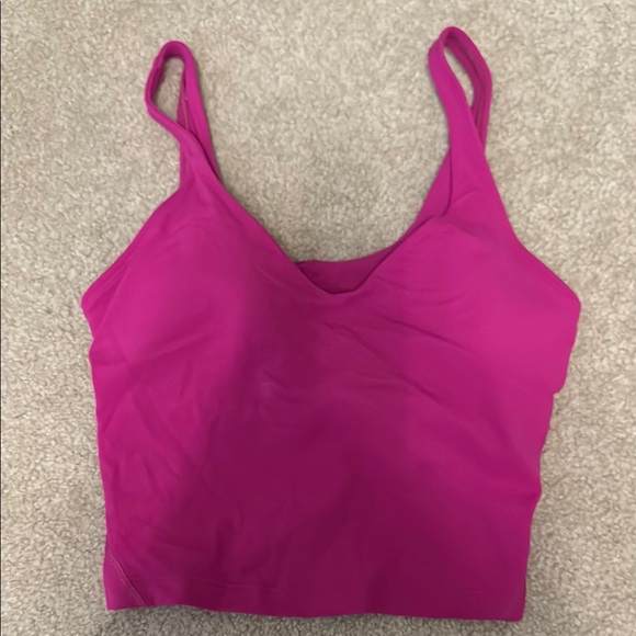 luluemon Ripped Raspberry Align Tank Top - Picture 1 of 2